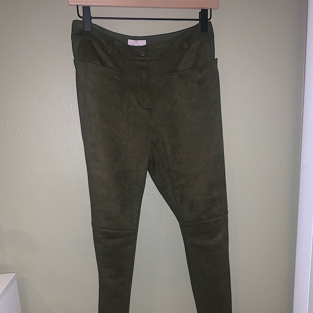 Green Suade Pants Ellie Kai